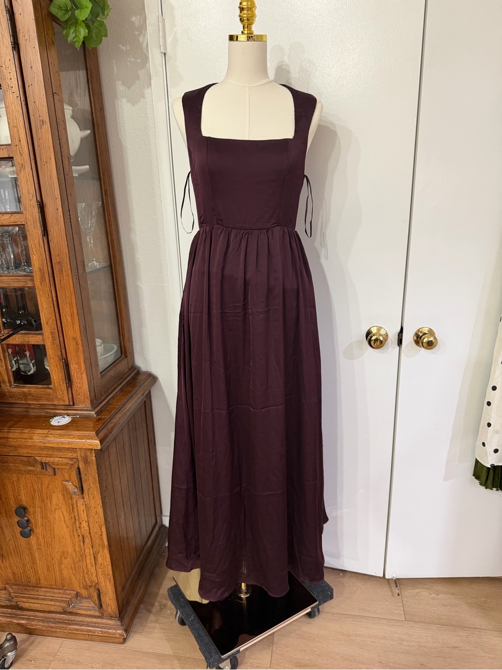 Petal & Pup Plum Square-Neck Maxi Dress - Picture 2 of 8